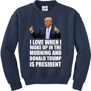 Donald Trump Is My President Kids Sweatshirt