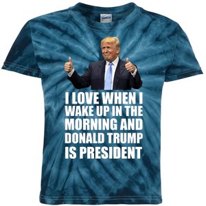 Donald Trump Is My President Kids Tie-Dye T-Shirt