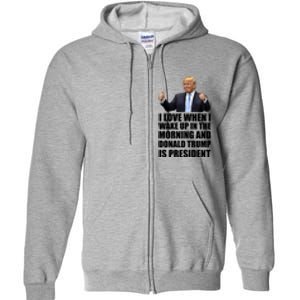 Donald Trump Is My President Full Zip Hoodie