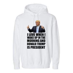 Donald Trump Is My President Garment-Dyed Fleece Hoodie