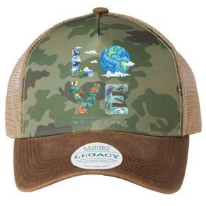 There Is No Planet B Gift Love My Planet Gift Legacy Tie Dye Trucker Hat