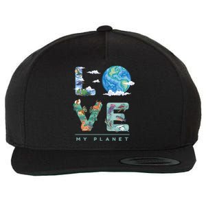 There Is No Planet B Gift Love My Planet Gift Wool Snapback Cap