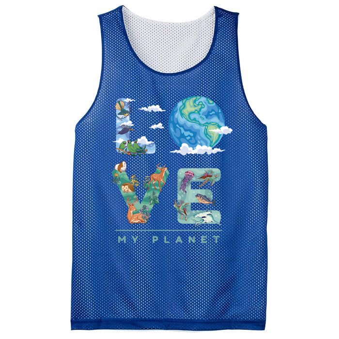 There Is No Planet B Gift Love My Planet Gift Mesh Reversible Basketball Jersey Tank