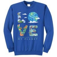 There Is No Planet B Gift Love My Planet Gift Tall Sweatshirt