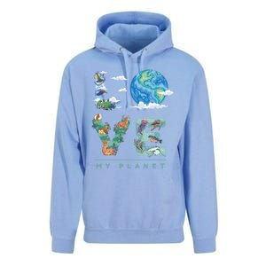 There Is No Planet B Gift Love My Planet Gift Unisex Surf Hoodie