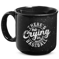 There Is No Crying In Baseball Funny Game Day Baseball Gift 15oz Campfire Ceramic Mug