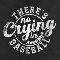 There Is No Crying In Baseball Funny Game Day Baseball Gift Golf Towel