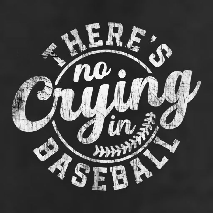 There Is No Crying In Baseball Funny Game Day Baseball Gift Golf Towel