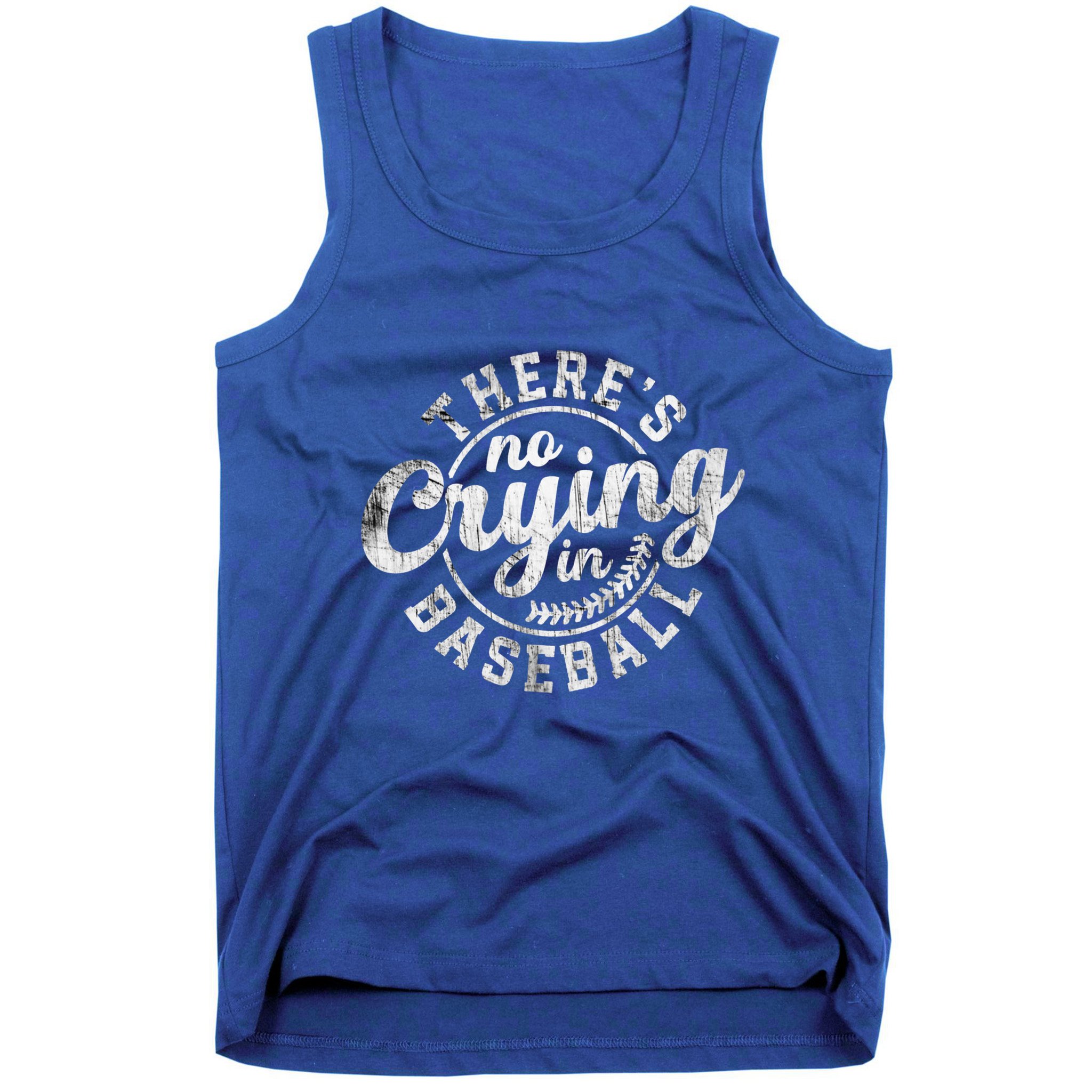 There Is No Crying In Baseball Funny Game Day Baseball Gift Tank Top