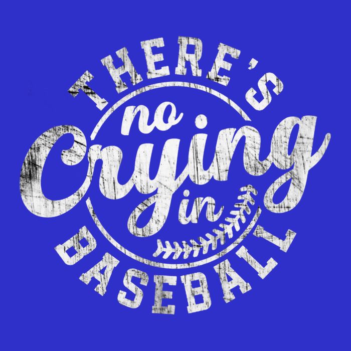 There Is No Crying In Baseball Funny Game Day Baseball Gift Zip Tote Bag
