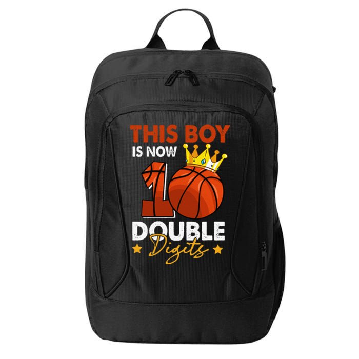 This  Is Now 10 Double Digits Basketball 10th Birthday City Backpack