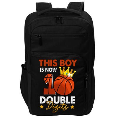 This  Is Now 10 Double Digits Basketball 10th Birthday Impact Tech Backpack