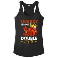 This  Is Now 10 Double Digits Basketball 10th Birthday Ladies PosiCharge Competitor Racerback Tank