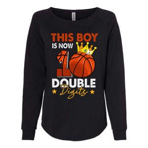 This  Is Now 10 Double Digits Basketball 10th Birthday Womens California Wash Sweatshirt