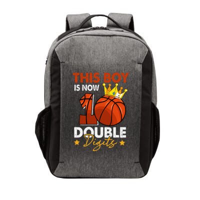 This  Is Now 10 Double Digits Basketball 10th Birthday Vector Backpack