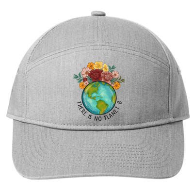 There Is No Planet B Funny Earth Day 7-Panel Snapback Hat