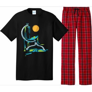 There Is No Planet B Funny Gift Melting Globus Cool Gift Pajama Set