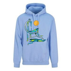 There Is No Planet B Funny Gift Melting Globus Cool Gift Unisex Surf Hoodie