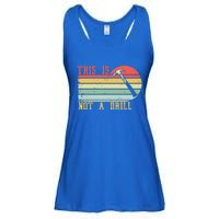 This Is Not A Drill Retro Vintage Funny Carpenter Tool Diy Gift Ladies Essential Flowy Tank