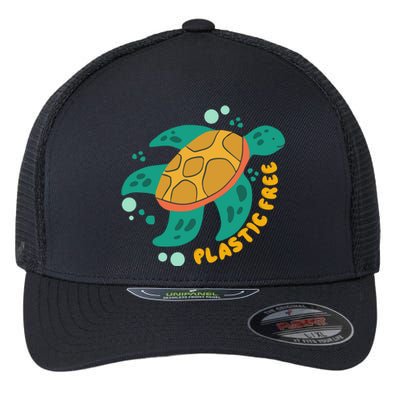 There Is No Planet B Gift Turtle Gift Save The Ocean Gift Flexfit Unipanel Trucker Cap