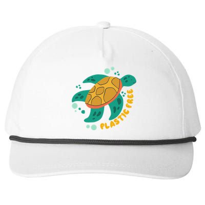 There Is No Planet B Gift Turtle Gift Save The Ocean Gift Snapback Five-Panel Rope Hat