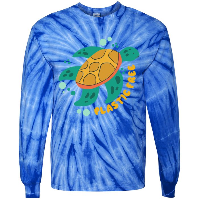 There Is No Planet B Gift Turtle Gift Save The Ocean Gift Tie-Dye Long Sleeve Shirt