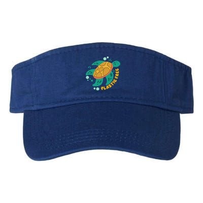 There Is No Planet B Gift Turtle Gift Save The Ocean Gift Valucap Bio-Washed Visor