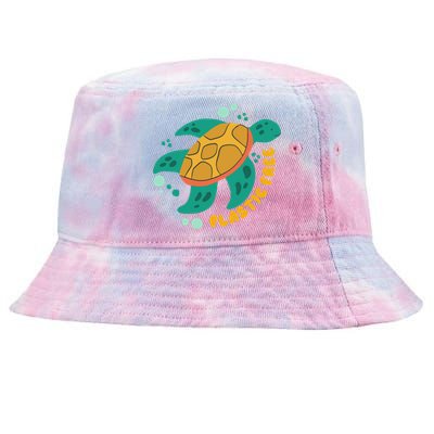 There Is No Planet B Gift Turtle Gift Save The Ocean Gift Tie-Dyed Bucket Hat