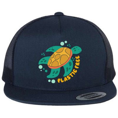 There Is No Planet B Gift Turtle Gift Save The Ocean Gift Flat Bill Trucker Hat