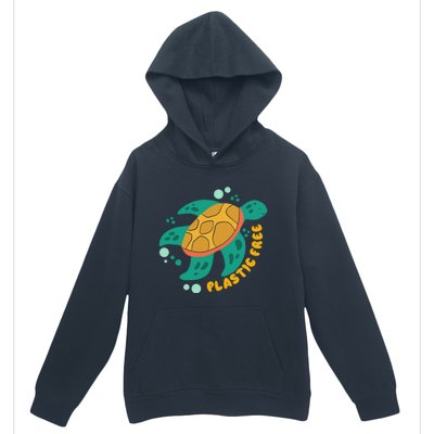 There Is No Planet B Gift Turtle Gift Save The Ocean Gift Urban Pullover Hoodie