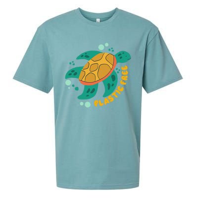 There Is No Planet B Gift Turtle Gift Save The Ocean Gift Sueded Cloud Jersey T-Shirt