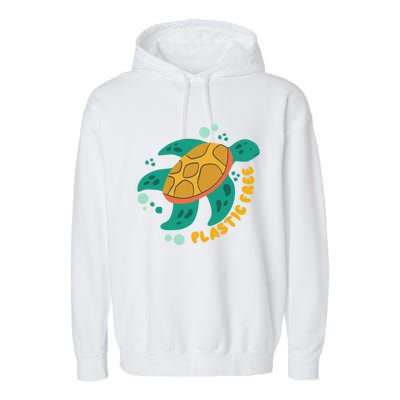 There Is No Planet B Gift Turtle Gift Save The Ocean Gift Garment-Dyed Fleece Hoodie