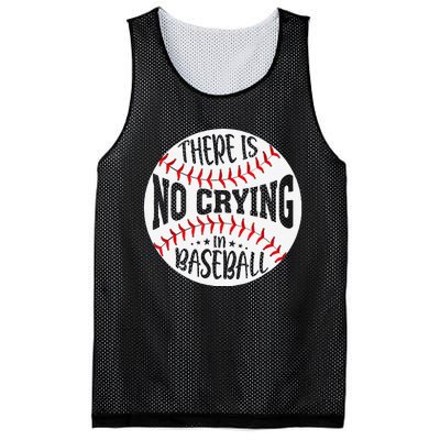 There Is No Crying In Baseball Sports Funny Baseball Mesh Reversible Basketball Jersey Tank