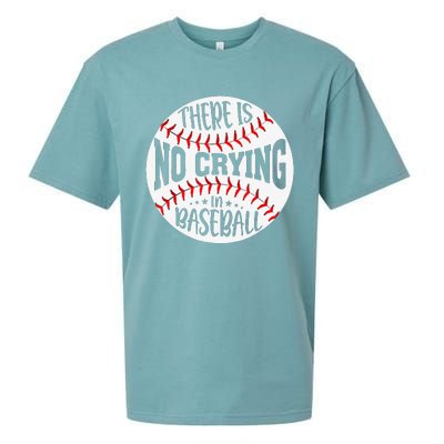 There Is No Crying In Baseball Sports Funny Baseball Sueded Cloud Jersey T-Shirt