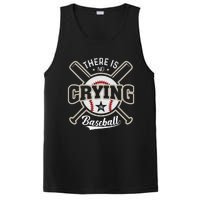 There Is No Crying In Baseball Sports Funny Baseball PosiCharge Competitor Tank