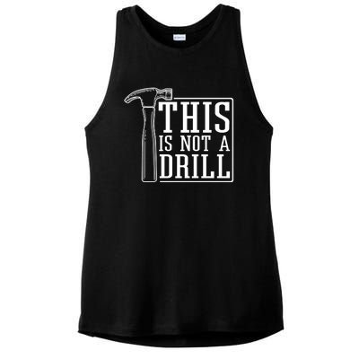 This Is Not A Drill Ladies PosiCharge Tri-Blend Wicking Tank