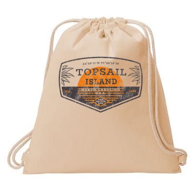 Topsail Island, Nc Summertime Vacationing Destinations Drawstring Bag