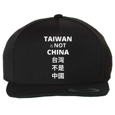 TAIWAN IS NOT CHINA PROTESTS SUPPORT Wool Snapback Cap