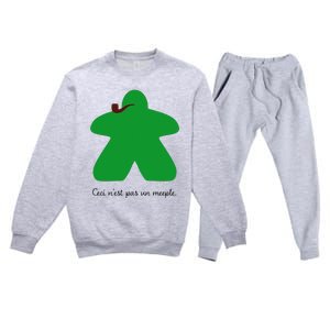 This Is Not a Meeple Premium Crewneck Sweatsuit Set