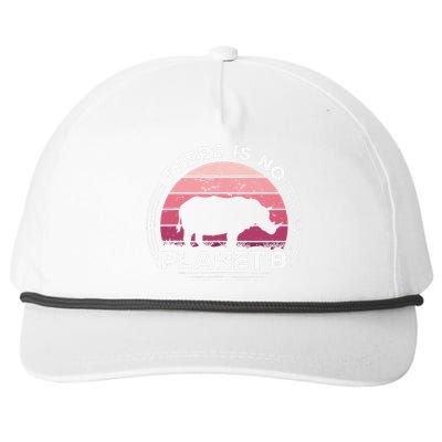 There Is No Planet B Save The Rhino Celebrate Earth Day Snapback Five-Panel Rope Hat