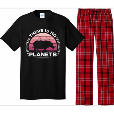 There Is No Planet B Save The Rhino Celebrate Earth Day Pajama Set