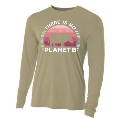 There Is No Planet B Save The Rhino Celebrate Earth Day Cooling Performance Long Sleeve Crew