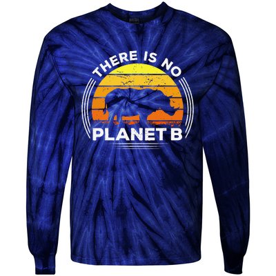 There Is No Planet B Save The Rhino Earth Day Tie-Dye Long Sleeve Shirt