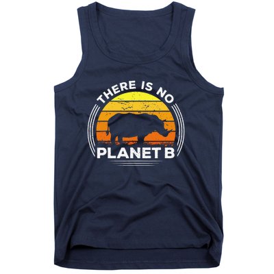 There Is No Planet B Save The Rhino Earth Day Tank Top