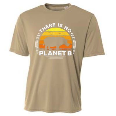 There Is No Planet B Save The Rhino Earth Day Cooling Performance Crew T-Shirt