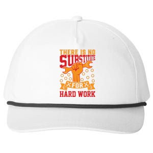 There Is No Surstitute For Hard Work Labor Day Gift Snapback Five-Panel Rope Hat