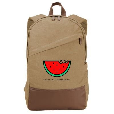 This Is Not A Watermelon Palestine Collection Cotton Canvas Backpack
