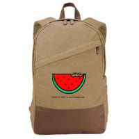 This Is Not A Watermelon Palestine Collection Cotton Canvas Backpack