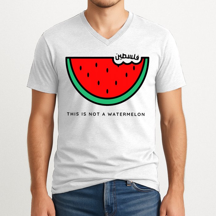 This Is Not A Watermelon Palestine Collection V-Neck T-Shirt