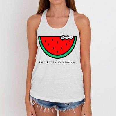 This Is Not A Watermelon Palestine Collection Women's Knotted Racerback Tank